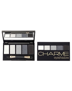 Тени для век пятицветные Iridescent 01 Дымчатая серия Charme