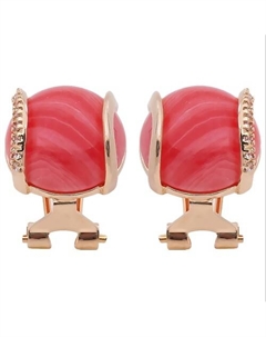 Серьги с родохрозитом "Элана' Lj