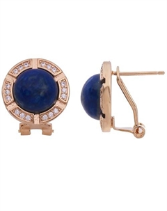 Серьги с лазуритом "Луна" Lj