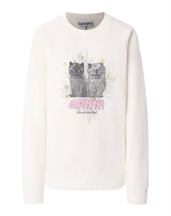 Хлопковый свитшот Ganni