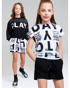 Шорты трикотажные для девочек, 2 шт в комплекте Playtoday tween