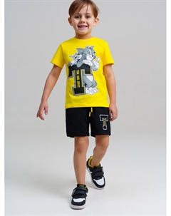 Комплект трикотажный для мальчиков: фуфайка (футболка), шорты Playtoday kids