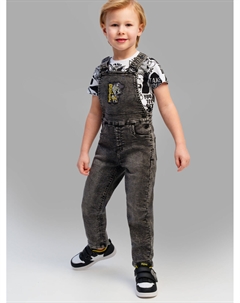 Полукомбинезон текстильный джинсовый для мальчиков Playtoday kids