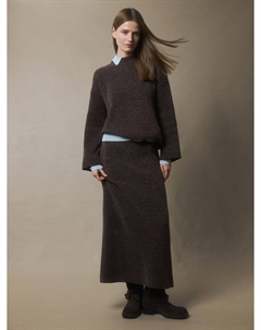 Вязаная юбка миди из синели Sela