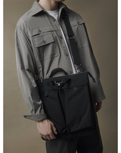 Черная сумка из плотной ткани Sela