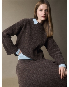 Вязаный джемпер из синели Sela