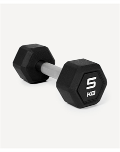 Гантель гексагональная 5кг, обрезиненная DB-301PRO черный Starfit