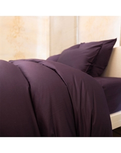 Простыня Total Look в ежевично-черном 250х280см Mollen