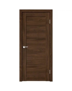 Дверь межкомнатная глухая Лайн 80x200 см Hardflex цвет дуб тернер венге без замка, без петель Velldoris