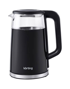 Чайник электрический KWK 0907 G, 2200Вт, черный Korting
