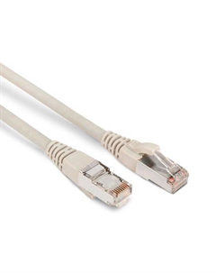 Патч-корд Hyperline PC-LPM-STP-RJ45-RJ45-C6-1M-LSZH-GY, вилка RJ-45, вилка RJ-45, кат.6, LSZH, 1м, серый