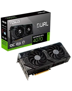 Видеокарта ASUS GeForce RTX 4070 12288Mb, Dual OC 12G (Dual-RTX4070-O12G) 1xHDMI, 3xDP, Ret Asus