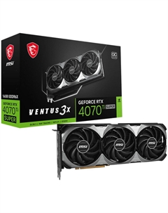 Видеокарта MSI GeForce RTX 4070 Ti Super 16384Mb, Ventus 3X OC 16G (RTX 4070 Ti Super 16G Ventus 3X OC ) 1xHDMI, 3xDP, Ret Msi