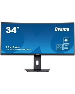 Монитор 34" liyama XCB3494WQSN-B5 VA 3440х1440 0.4ms HDMI, DisplayPort Iiyama