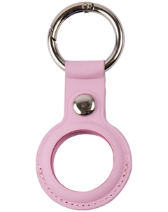 Брелок-подвеска mObility для AirTag кожаный, магнитная застежка, h=8.5 см, розовый Mobility