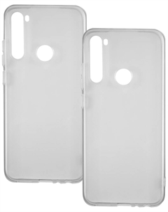 Чехол Red Line iBox Crystal для Xiaomi Redmi Note 8/Note 8 (2021) прозрачный, комплект (2 шт.) Red line