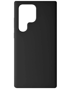 Чехол силиконовый Red Line для Samsung Galaxy S23 Ultra, черный с микрофиброй (УТ000033614) Red line