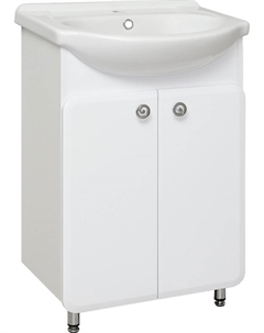 Тумба под раковину Капри 55 белая Runo