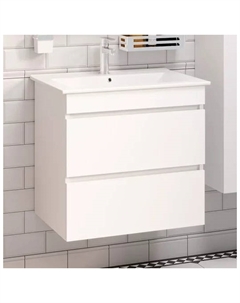 Тумба под раковину Манхэттен 65, подвесная, белая Runo