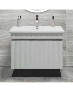 Тумба под раковину Модена 75 железный камень Runo