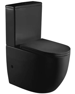 Унитаз-компакт Merzbach 10000013291 с сиденьем микролифт, черный матовый Weltwasser