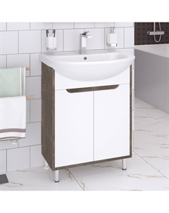 Тумба под раковину Эко 60 железный камень Runo