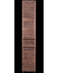 Шкаф пенал для ванной Атлантика 35 L, старое дерево Style line