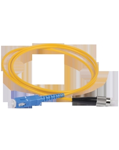 Патч-корд оптический, SC/UPC-FC/UPC, одномодовый, 9/125, OS2, одинарный, 1м, желтый (FPC09-SCU-FCU-C1L-1M) Itk
