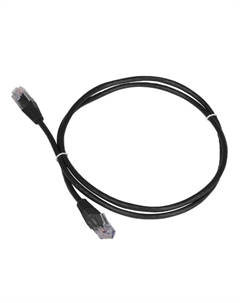 Патч-корд UTP кат.5e, 7 м, RJ45-RJ45, черный, -45-45-7.0-BK Twt