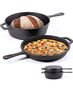 Чугунная жаровня со сковородой 2 предмета Chefarone