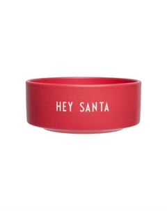 Пиала для закусок "Hey Santa" 12 см Rose Favourite Design letters