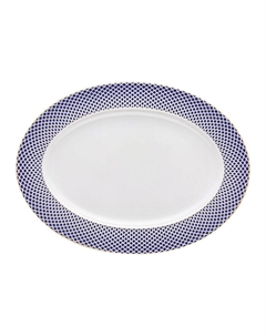 Тарелка овальная 40 см Francis Carreau Bleu Rosenthal