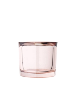 Стеклянный подсвечник 9х8 см L Withered rose, розовый MIMO Blomus