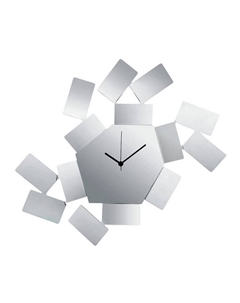 Настенные часы 46х33,5х4 см металлик Scirocco Alessi