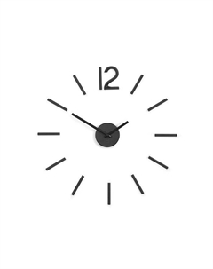 Настенные часы Ø 100 см черные Blink Wall Clock Umbra