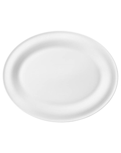 Блюдо сервировочное овальное 35х28 см белое Beat White Seltmann weiden