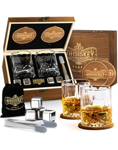 Набор стаканов для виски с аксессуарами 0,3 л, 10 предметов Whisiskey