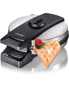 Cloer Профессиональная вафельница Cloer 1898 / 950 Вт / антипригарное покрытие / нержавеющая сталь