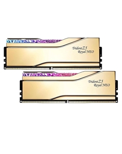 Оперативная память G.Skill Trident Z5 Royal Neo, 32 Гб (2х16Гб), DDR5, 8000 МГц, F5-8000J3848H16GX2-TR5NG, золотой G.skill