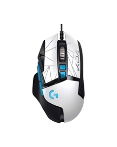 Проводная игровая мышь Logitech G502 HERO League of Legends K/DA Edition, белый/черный