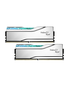 Оперативная память G.Skill Trident Z5 Royal, 48 Гб (2х24), DDR5, 8000 МГц, F5-8000J4048F24GX2-TR5S, серебристый G.skill