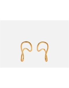 Серьги Необычной формы золотистые 2 шт Ruxara