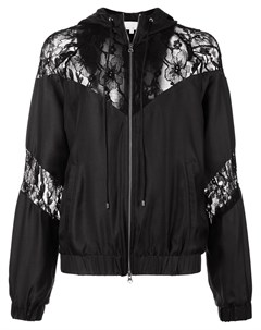 Fleur du mal спортивная куртка с кружевными панелями m черный Fleur du mal