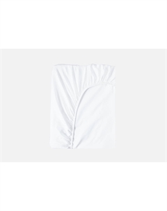 Простыня на резинке Альпийский снег, белая, полутораспальная Soft silver