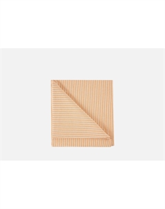 Простыня без резинки Melange Peach Stripes, оранжевая, евро 1 шт Morфeus