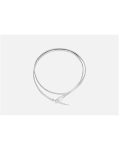 Колье-трансформер Змея Серебристая M-L мл Attribute shop