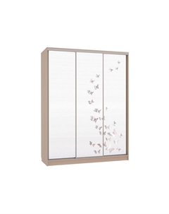 Шкаф-купе Бассо 7 Бабочки Мебельсон