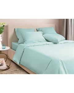 Комплект постельного белья Моноспейс сатин нежно-голубой Ecotex