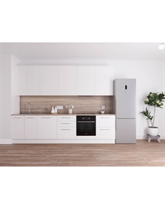 Кухня Стандарт White Gloss, прямая, 3200-3400 мм Rerooms