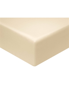 Простыня Моноспейс кремовый на резинке Ecotex